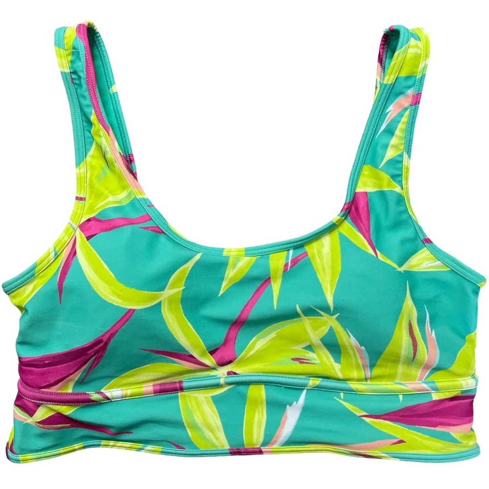 Women’s Tropical Bathing Suit Swim Bikini Top Old Navy Large